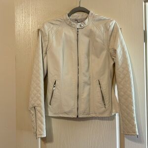Women’s faux leather/hybrid jacket